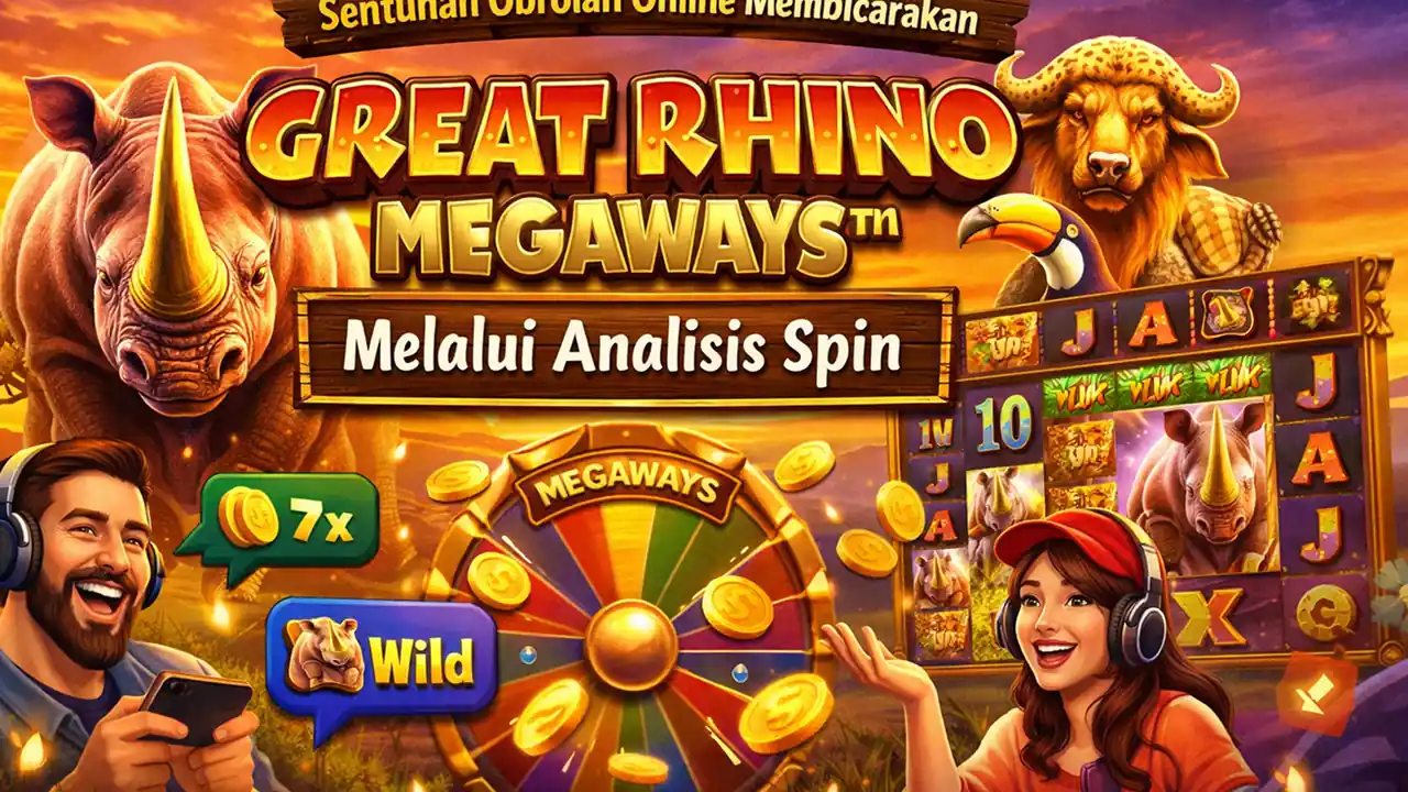 Sentuhan Obrolan Online Membicarakan Great Rhino Megaways Melalui Analisis Spin